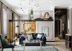 Căn hộ 70m² của cặp vợ chồng son với phòng ngủ trên gác lửng siêu đẹp mắt