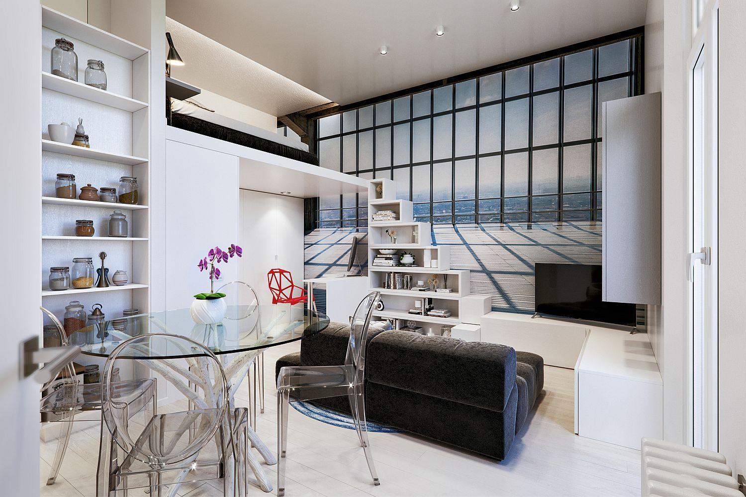 Căn hộ 29m² đẹp "lịm tim" nhờ khung cửa sổ bí ẩn nhìn ra thành phố