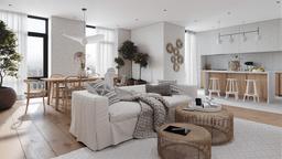 Nét rung cảm đầy thanh lịch và nền nã trong căn hộ 100m² của cặp vợ chồng son