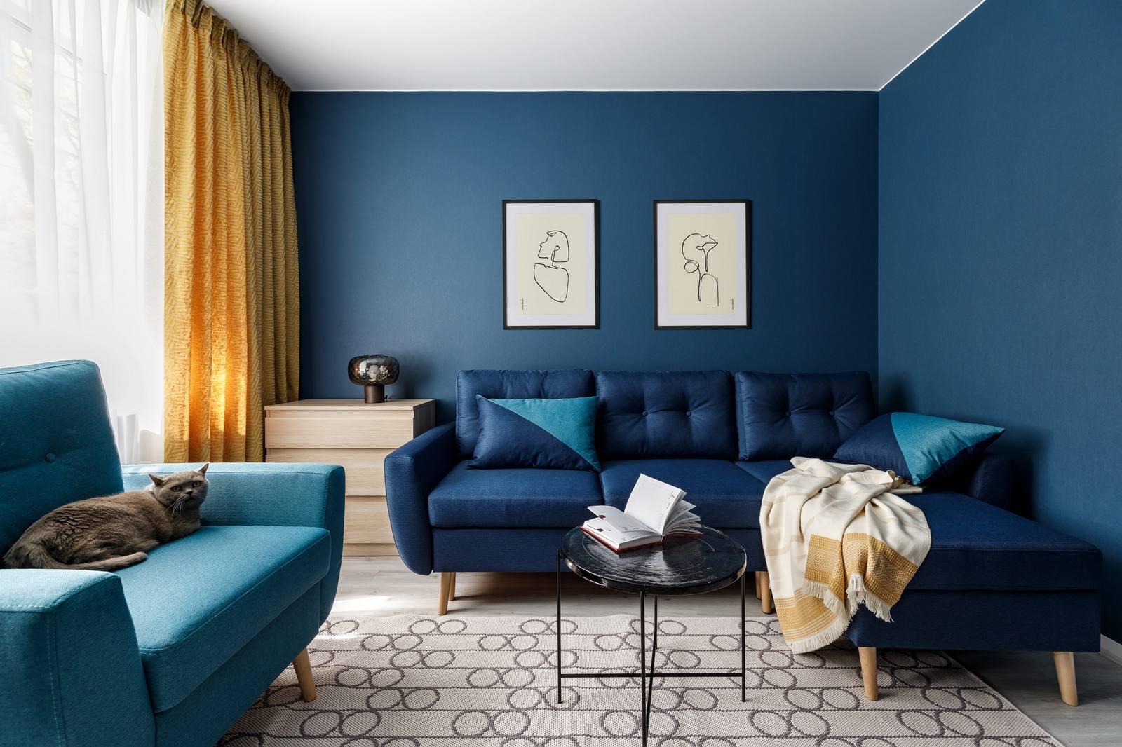 Căn hộ 40m² phối màu cá tính cùng nội thất đơn giản nhưng thanh lịch