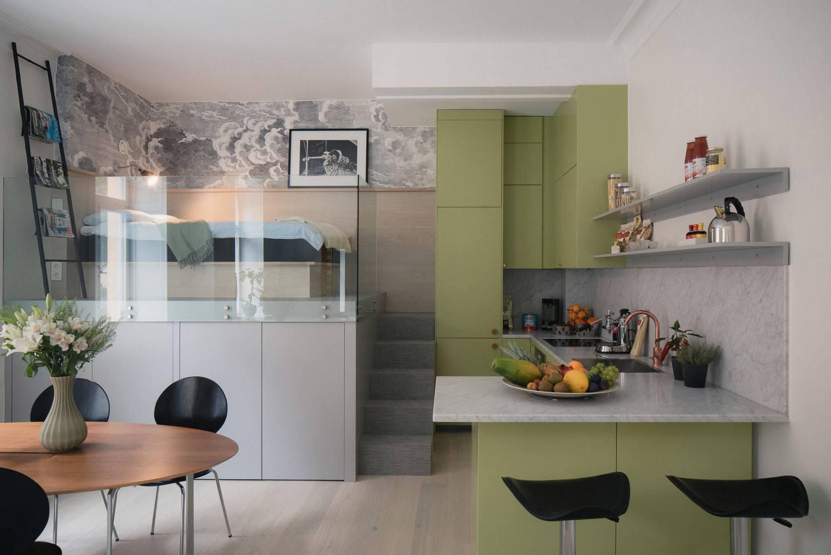 “Hô biến” không gian văn phòng diện tích 44m² thành căn hộ tiện nghi với các giải pháp sáng tạo