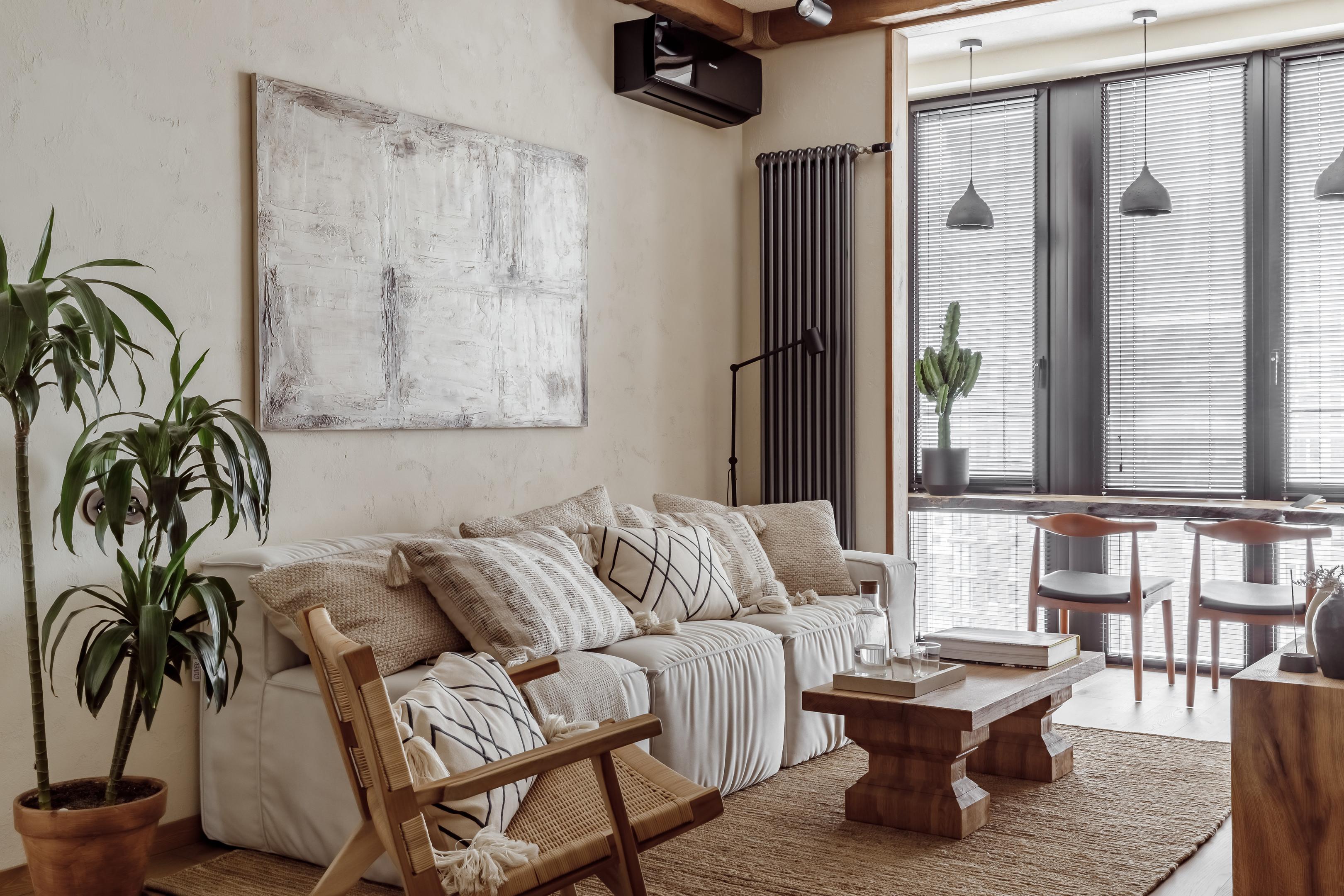 Căn hộ 63m² tại Moscow với phong cách thiết kế đẹp như ốc đảo bình yên trong lòng phố thị