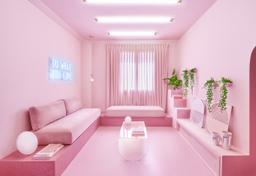Căn hộ 55m² ấn tượng khi kết hợp tới 12 sắc thái của gam màu hồng