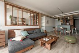 Căn hộ 42m² mang đến cảm giác thoáng sáng, rộng rãi nhờ nội thất tối giản tại Đài Bắc