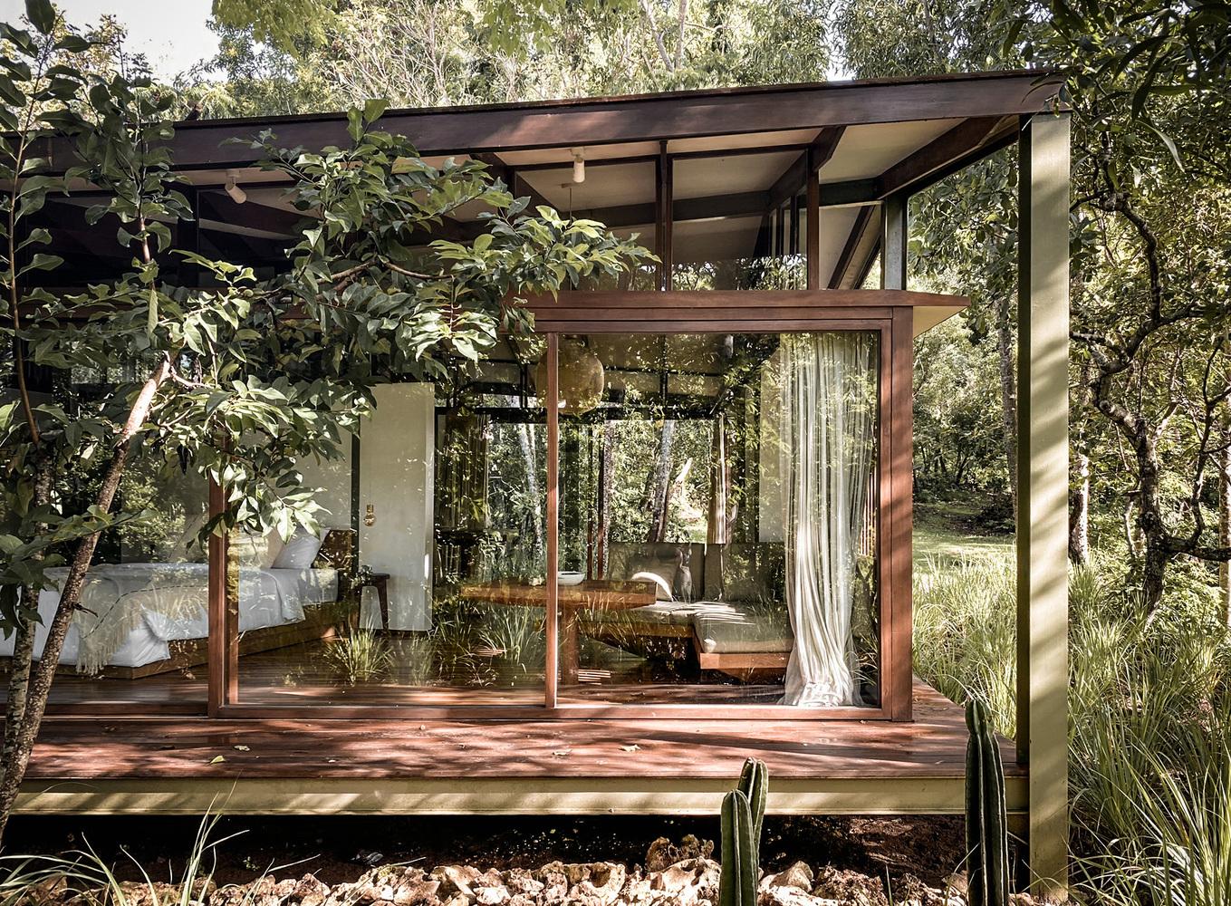 Tetra Pod: Ngôi nhà nghỉ dưỡng làm từ vật liệu tái chế nhưng rất tiện nghi