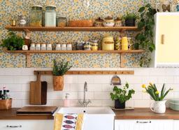 5 ý tưởng trang trí phòng bếp với giấy dán tường đơn giản mà bắt mắt