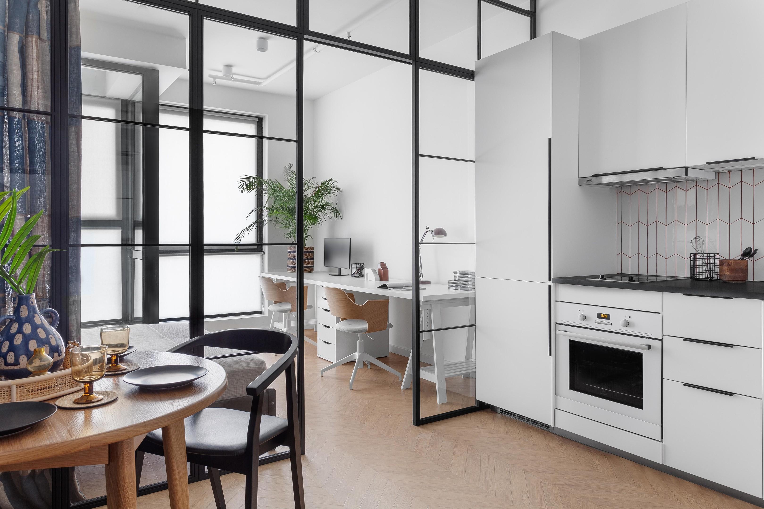 Thiết kế căn hộ 30m² tươi sáng, đầy cảm hứng cho cặp vợ chồng trẻ cùng làm nghề freelancer