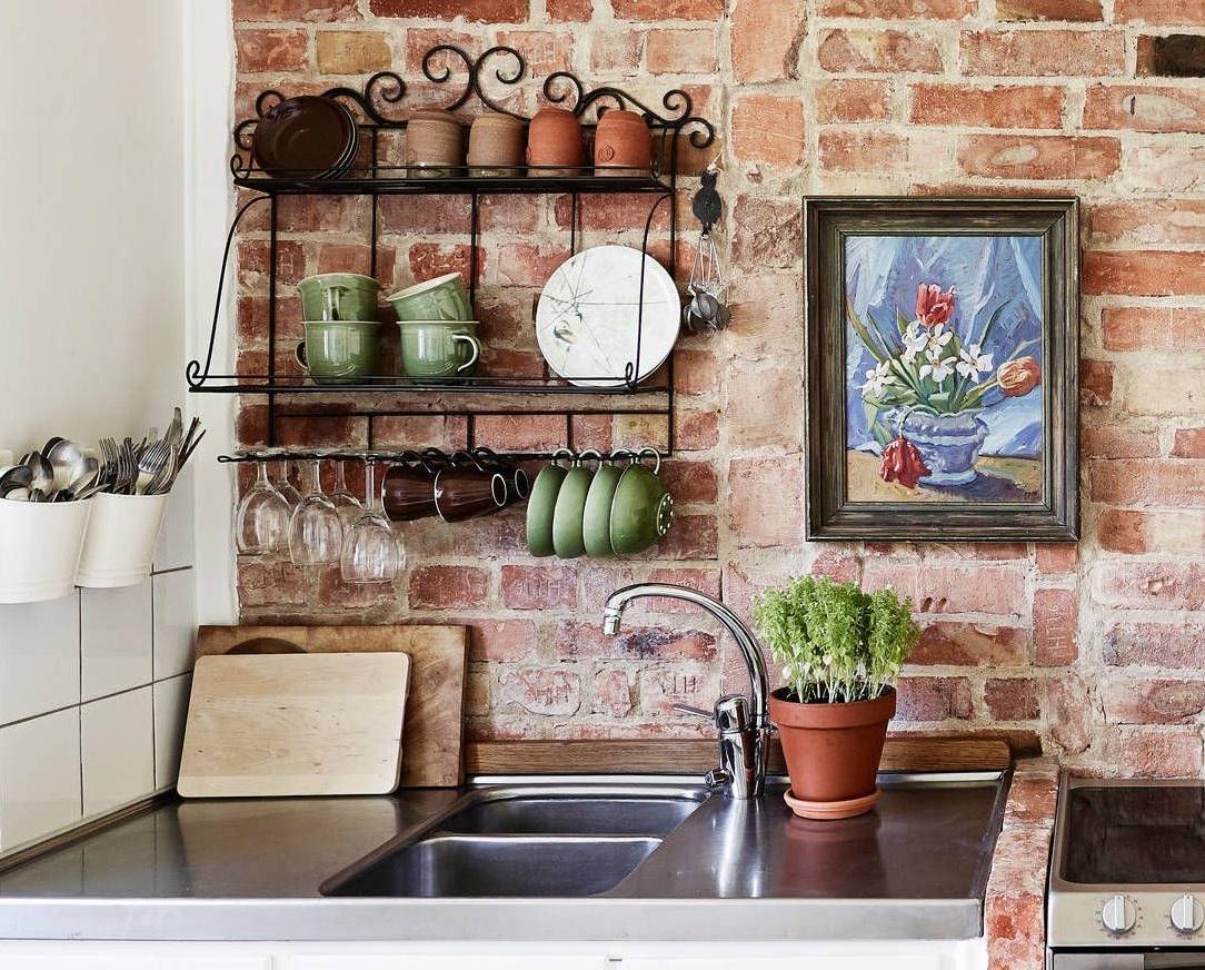 Ý tưởng trang trí bếp bằng giấy dán tường trang trí vẫn sống động như thật