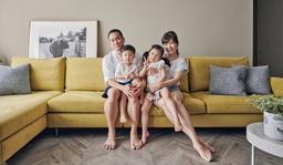 Căn hộ tươi sáng, ấm cúng của cặp vợ chồng trẻ 2 con nhỏ ở Đài Loan