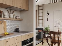 Căn hộ 40m² nhỏ nhưng xinh xắn với tone màu trắng cùng vật liệu gỗ ấm áp do "chính chủ" thiết kế