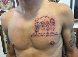 Hình xăm đẹp và đầy ý nghĩa của tiền đạo đội tuyển Italia Immobile