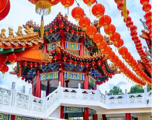 Thean Hou Temple, ngôi chùa nổi tiếng với kiến trúc hoành tráng ở Malaysia