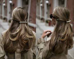 Là tín đồ của ngọc trai thì không nên bỏ qua những chiếc kẹp tóc nhỏ nhưng có võ với những phối đồ này