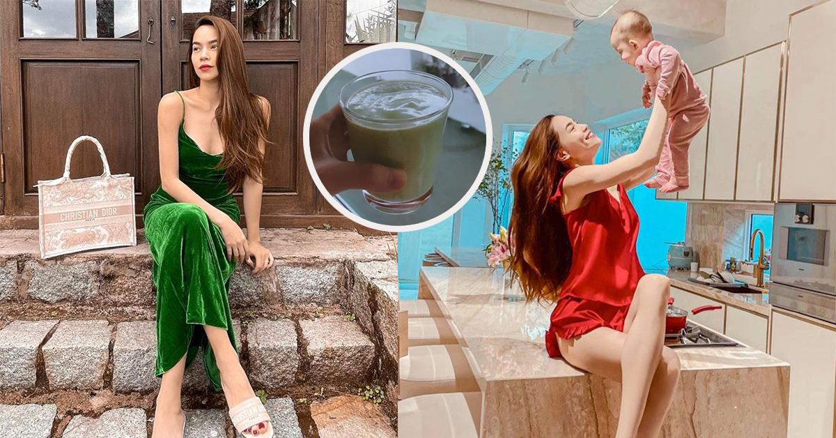 Hồ Ngọc Hà lấy lại được vóc dáng như gái 18 sau sinh là nhờ thứ nước uống này!